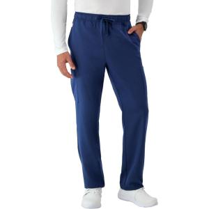 Hanes Men’s Scrubs Healthcare Pants, Scrub Pants for Men, Moisture-Wicking & Odor Control, 5 Pockets(Athletic Navy)