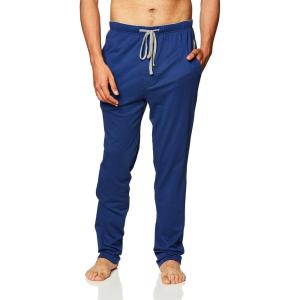 Hanes Men’s Solid Knit Sleep Pant with Pockets and Drawstring(Blue)