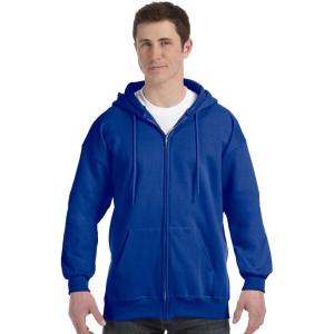 Hanes Men’s Ultimate Full-Zip Hoodie, Men’s Hooded Fleece Sweatshirt with Zipper(Deep Royal)