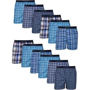 Hanes Men’s Underwear Boxers Pack, Cool & Breathable Cotton Underwear, Moisture-Wicking Boxers for Men(Assorted – 12 Pack)