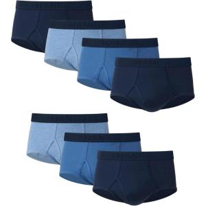 Hanes Men’s Underwear Briefs Pack, 7-Pack, Moisture-Wicking Underwear for Men, Everyday Briefs(Blue – 7 Pack)