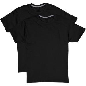 Hanes Mens X-Temp Performance T-Shirt Pack, Cotton Blend Moisture-Wicking Tees for Men, 2-Pack(Black)