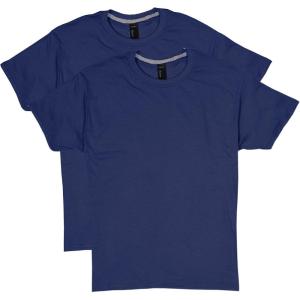 Hanes Mens X-Temp Performance T-Shirt Pack, Cotton Blend Moisture-Wicking Tees for Men, 2-Pack(Navy)