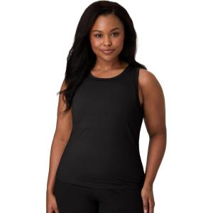 Hanes Moves, Stretch Women, Moisture-Wicking Tank Top(Black)