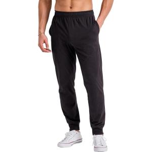 Hanes Originals Cotton Joggers, Jersey Sweatpants for Men with Pockets(Black)