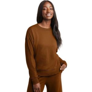 Hanes Originals Women’s Fleece Sweatshirt, Midweight Sweatshirt for Women, Placed Flowers(Allgood Gold)