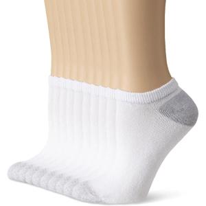 Hanes Women’s Cool Comfort No-Show Socks, Moisture-Wicking Socks, 14-Pack(White – 10 Pack)
