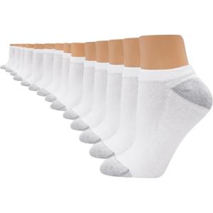 Hanes Women’s Cool Comfort No-Show Socks, Moisture-Wicking Socks, 14-Pack(White – 14 Pack)