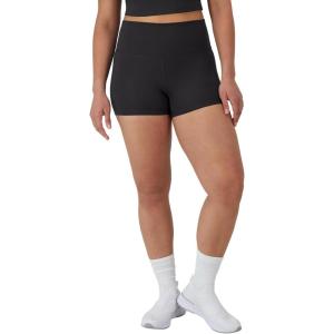 Hanes Womens Moves Bike Shorts, Soft & Stretchy Workout Shorts with Interior Pocket, Moisture-Wicking, 3” Or 7″ Inseam(Black)