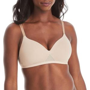 Hanes Women’s Oh So Light Comfort Flex Fit Wire Free Bra(Nude)