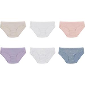 Hanes Women’s Organic Cotton Panties Pack, ComfortSoft Underwear, 6-Pack (Colors May Vary)(Assorted Colors  6-pack Hipsters)