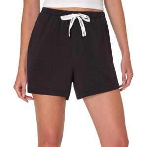 Hanes Women’s Originals French Terry Lounge Shorts, Comfywear Loungewear, Sleep Shorts for Women, 4″(Black)