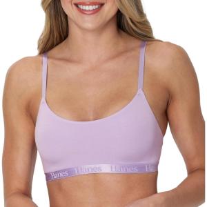 Hanes Women’s Originals Supersoft String Bralette, Pullover Bra, Scoop Neckline(Fulfilling Lavender)