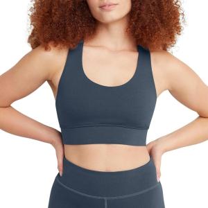 Hanes Womens Originals Women’s Longline Sports Bra(Trekking Grey)