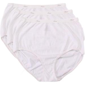 Hanes Women’s Panties Pack, Classic Cotton Brief Underwear (Retired Options, Colors May Vary)(White)