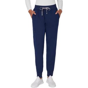Hanes Womens Scrub Joggers, Comfort Fit Healthcare Pants for Women, Moisture-Wicking Medical Scrubs with Odor Control(Athletic Navy)