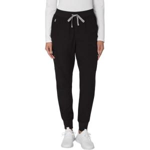 Hanes Womens Scrub Joggers, Comfort Fit Healthcare Pants for Women, Moisture-Wicking Medical Scrubs with Odor Control(New Ebony)