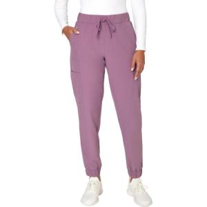 Hanes Women’s Scrubs Cargo Joggers, Healthcare Scrub Joggers for Women, Moisture Wicking(Purple Mauve)