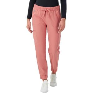 Hanes Women’s Scrubs Cargo Joggers, Healthcare Scrub Joggers for Women, Moisture Wicking(Rose Ranch Pink)