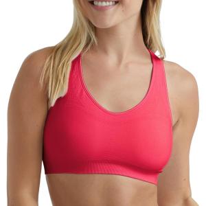 Hanes Women’s Seamless Racerback Sports Bra(Razzle Pink)