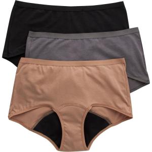 Hanes Women’s Sporty Assorted Boys’hort Underwear Pack Of 6(3-pack Boyshort  Neutrals)