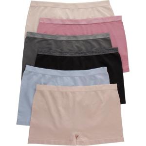 Hanes Women’s Sporty Assorted Boys’hort Underwear Pack Of 6(Assorted Colors)
