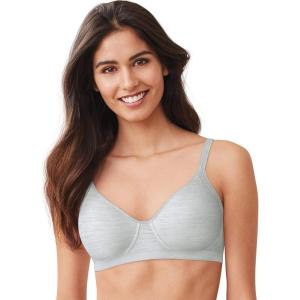Hanes Women’s X-Temp Wireless Bra, Cooling Mesh T-Shirt Bra, ComfortFlex Fit Wirefree Bra(Heather Gray)