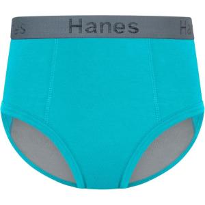 Hanes boys Nighttime Underwear Pack, 3-pack, Confident Nights Boys’ Overnight Underwear, Leakproof Kids’ Underpants(Turqupise/Grey/Pink)