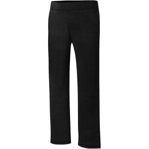 Hanes girls Comfortsoft Ecosmart Open Bottom Leg Sweatpants Pants, Black, Large US