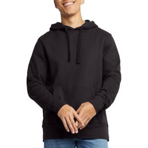 Hanes mens Originals Midweight Fleece Hoodie, Pullover Hooded Sweatshirt for Men(Black)