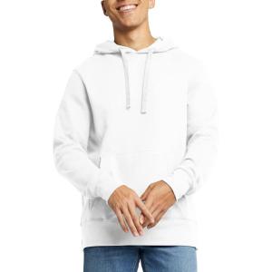 Hanes mens Originals Midweight Fleece Hoodie, Pullover Hooded Sweatshirt for Men(White)