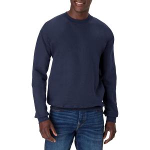 Hanes mens Ultimate Sweatshirt, Heavyweight Fleece Sweatshirt, Crewneck Pullover for Men(Navy)