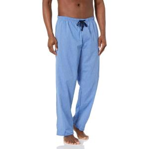 Hanes mens Woven Pajama Pant(Blue Solid)