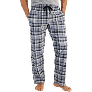 Hanes mens Woven Pajama Pant(Grey Plaid)
