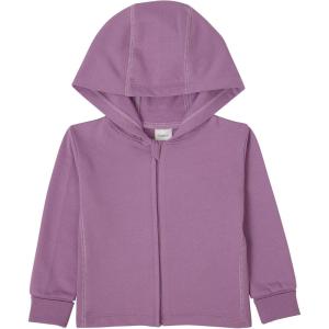 Hanes unisex-baby Pure Comfort Organic Hoodie, French Terry Full-zip Hooded Sweatshirt, Infant Boys & Girls(Purple)