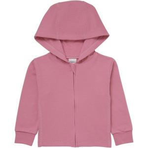 Hanes unisex-baby Pure Comfort Organic Hoodie, French Terry Full-zip Hooded Sweatshirt, Infant Boys & Girls(Rose)