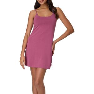Hanes womens Originals Sleep Dress, Comfywear Supersoft Sleep Slip Dress With Built-in Shelf Bra(Mauve Mood)
