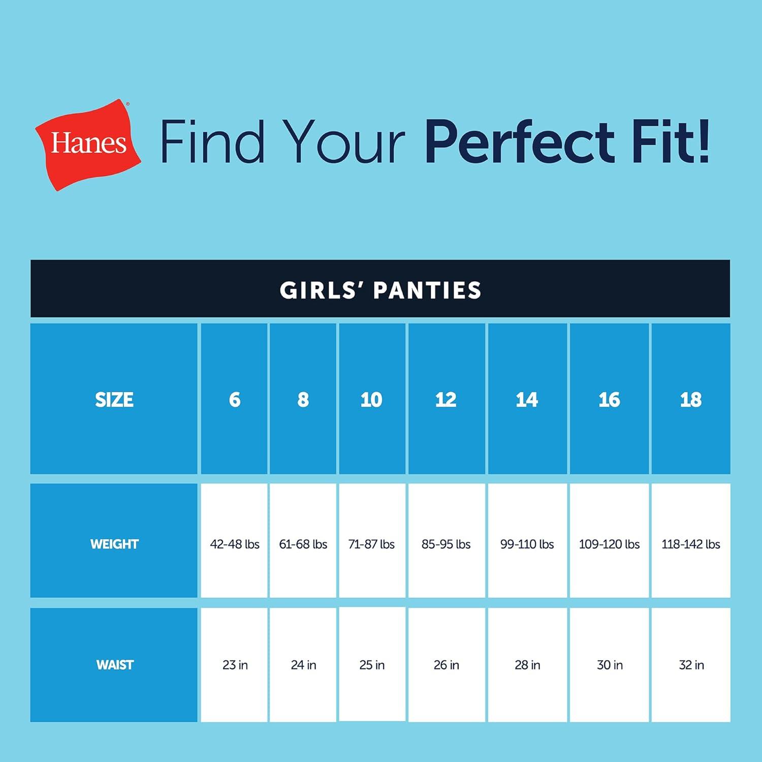 imageHanes Absorbency Briefs 3 Pairs Confident Nights Cotton Overnight Underwear for GirlsGreyAquaPink