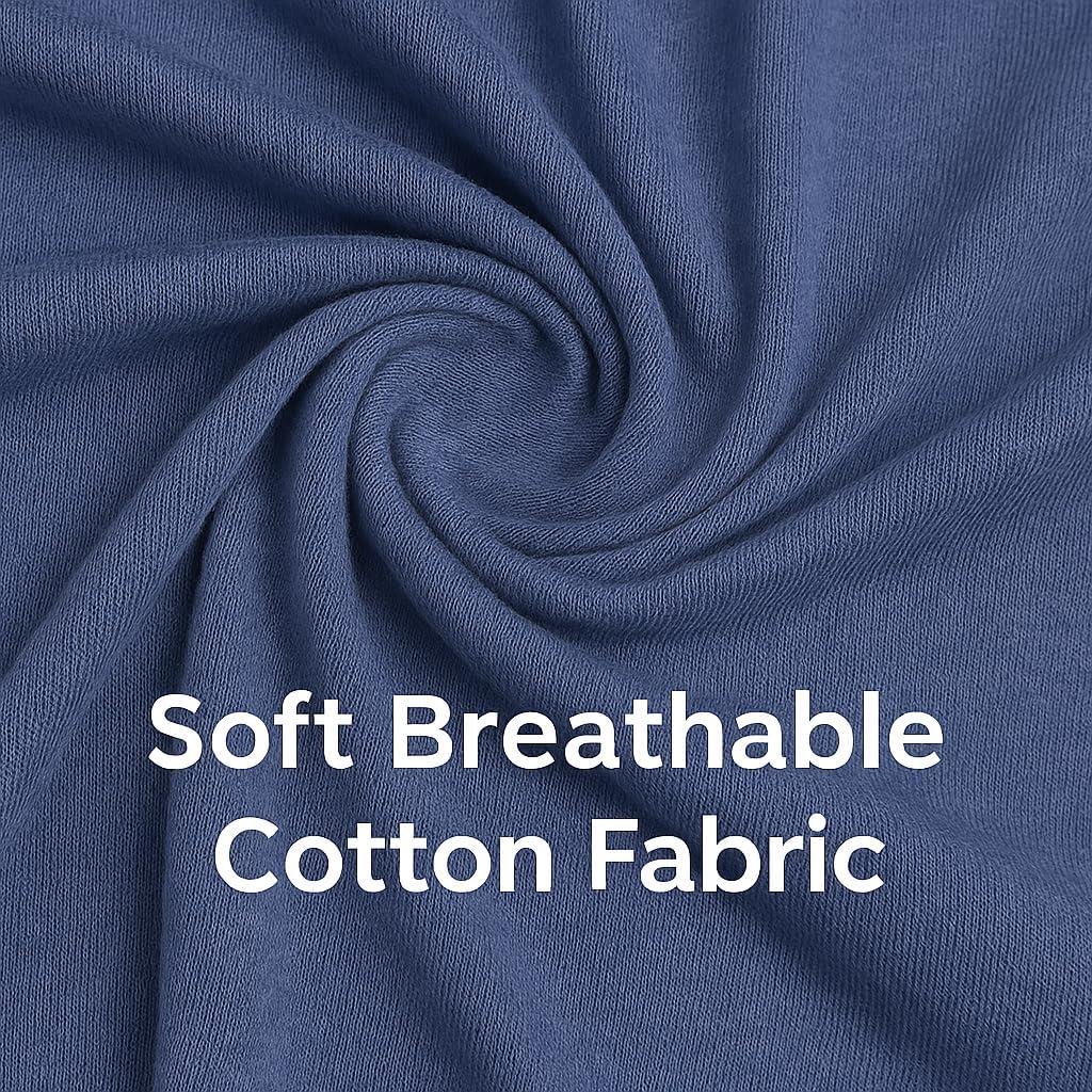 imageHanes Mens 2Pack Sleep Shorts Cotton Lounge Shorts 75quot Inseam Breathable Fit Elastic Waist Pantalones para Dormir 2PackBlueNavy