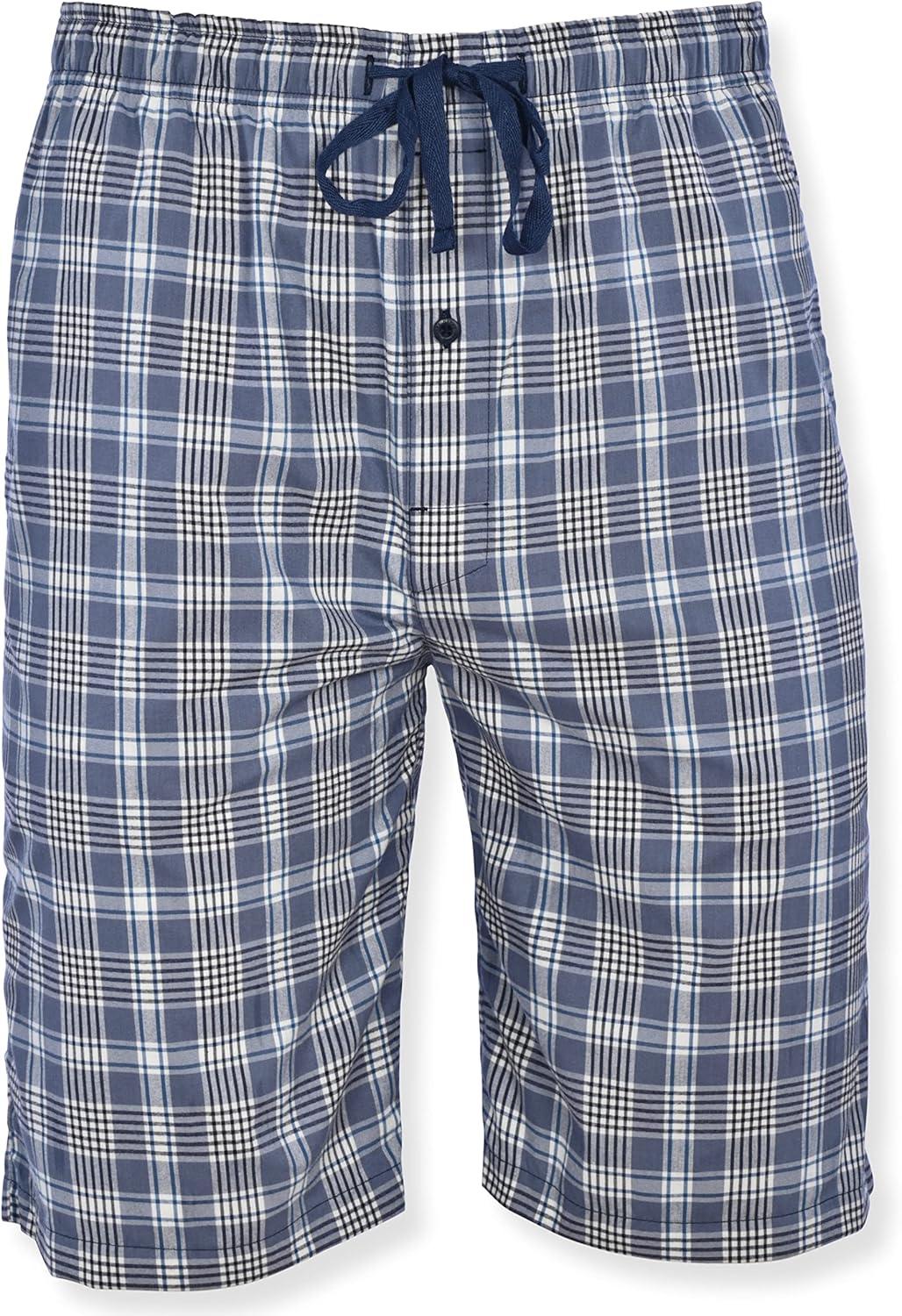 imageHanes Mens 2Pack Woven Pajama Shorts Lightweight Breathable Lounge Fit for Summer Pantalones Cortos para Hombre 2PackGreyGrey