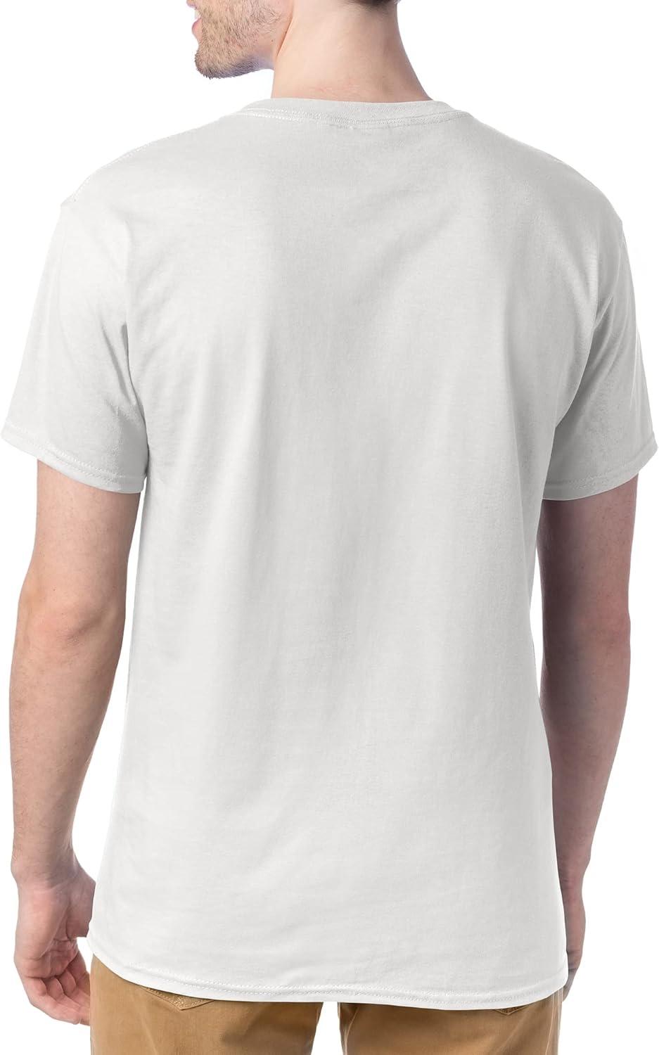 imageHanes Mens Essentials Tshirt 4 and 6 Packs ComfortSoft Tee Cotton Shirt for MenWhite 6 Pack