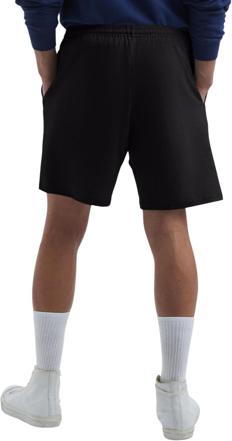 imageHanes Mens Jersey Pocket ShortBlack