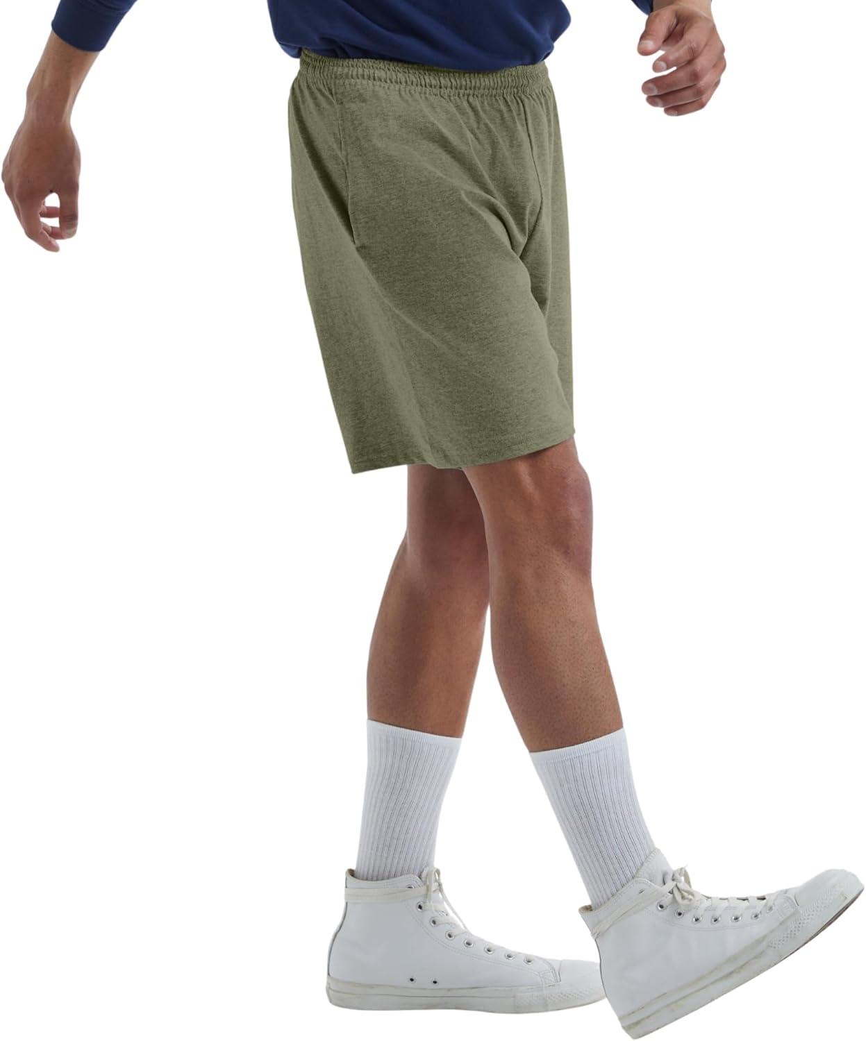 imageHanes Mens Jersey Pocket ShortCamo Green Heather