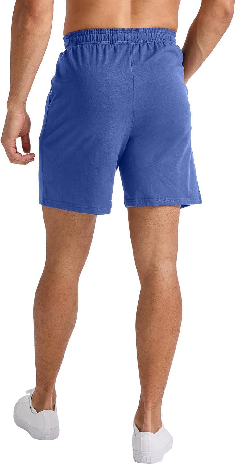 imageHanes Mens Jersey Pocket ShortDeep Forte Blue
