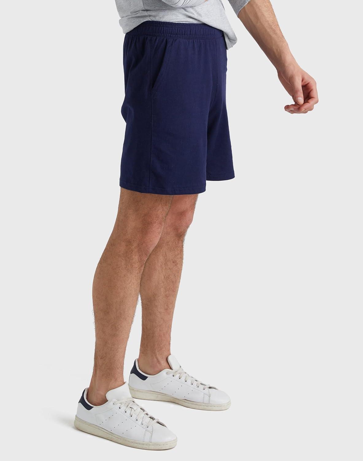 imageHanes Mens Jersey Pocket ShortOregano Heather