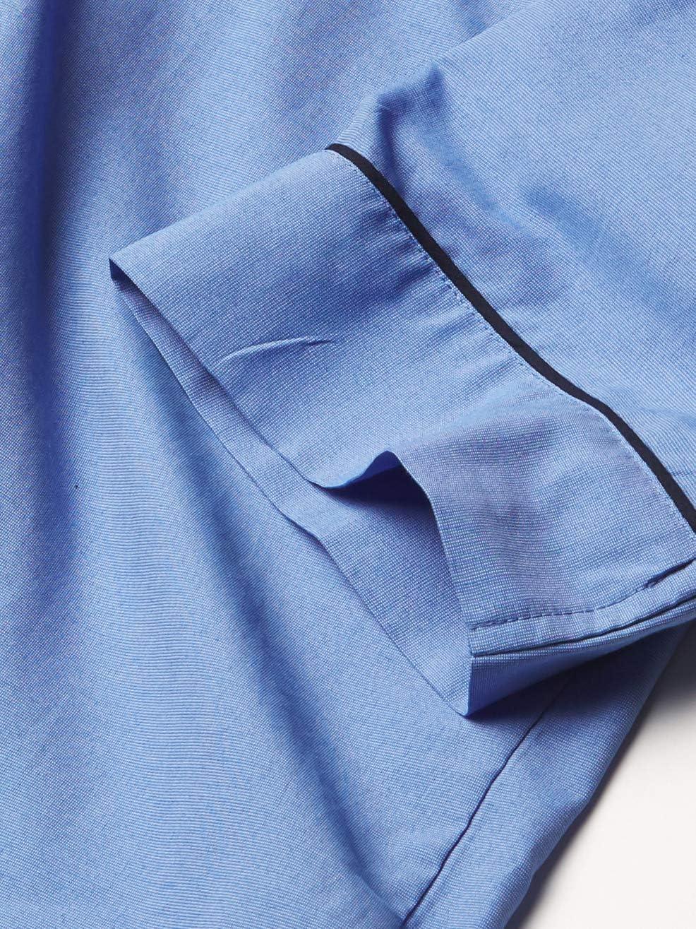 imageHanes Mens Long Sleeve Plain Weave Pajama SetBlue