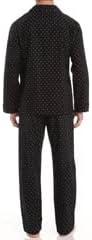 imageHanes Mens Long Sleeve Plain Weave Pajama SetBlue Check