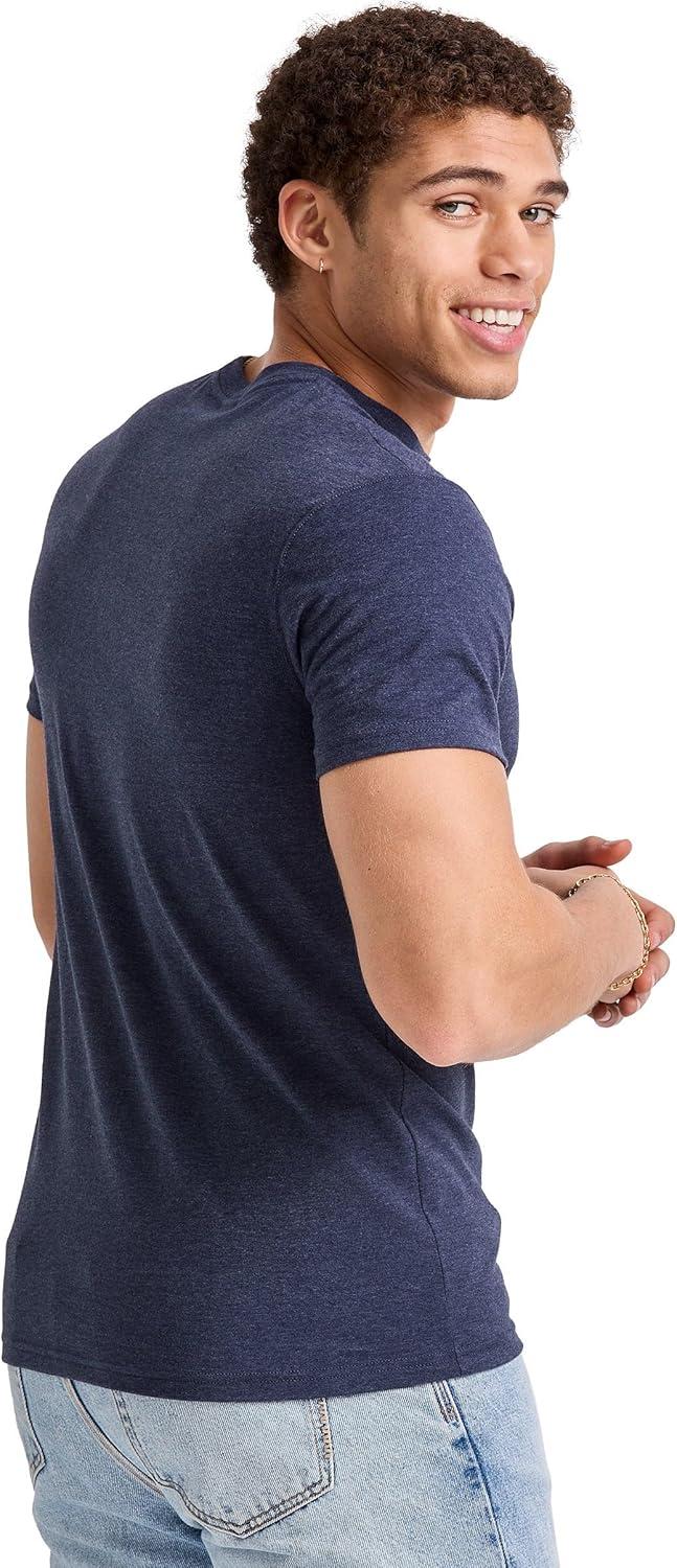 imageHanes Mens Originals Lightweight TShirt Crewneck TShirts for Men TriBlend Tee Available in TallAcorn Brown Pe Heather