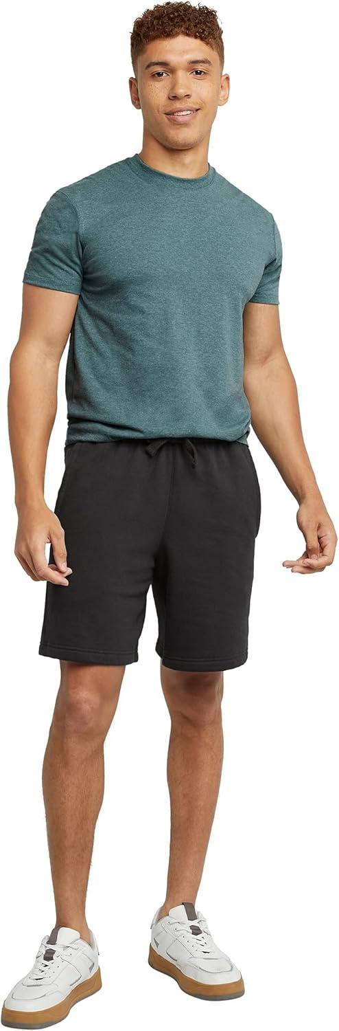 imageHanes Mens Originals Sweat Shorts Midweight Fleece Shorts with Pockets 8quotBlack