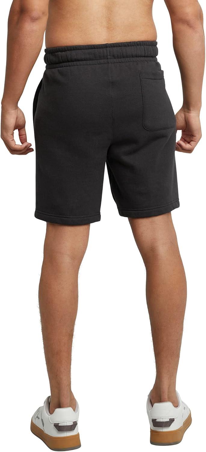 imageHanes Mens Originals Sweat Shorts Midweight Fleece Shorts with Pockets 8quotBlack